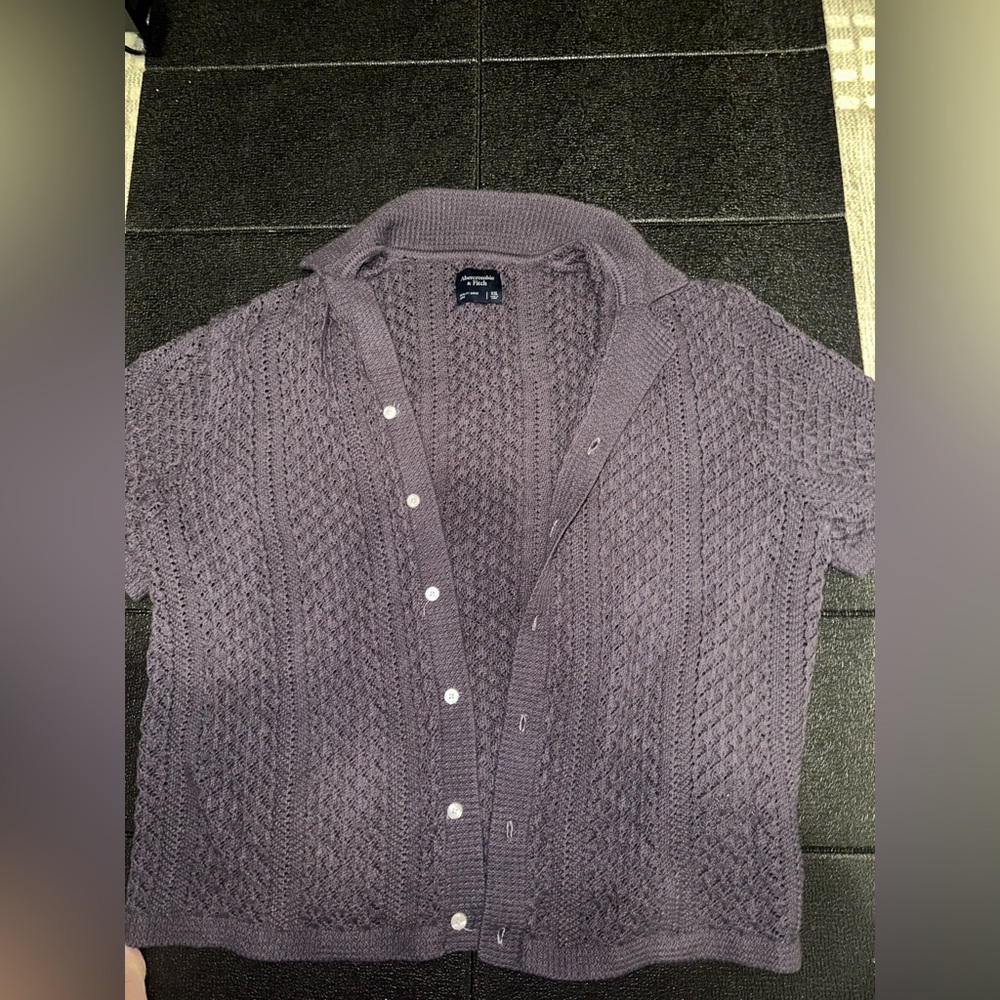 Abercrombie & Fitch Lavender Knit Cardigan